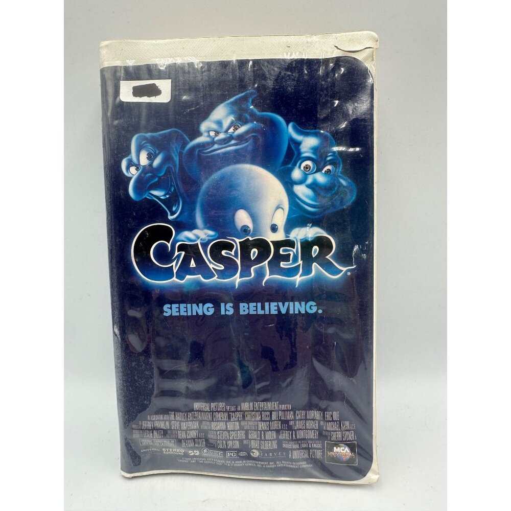 Casper VHS Tape 1995 Family Comedy Fantasy Steven Spielberg Universal Pre-Owned